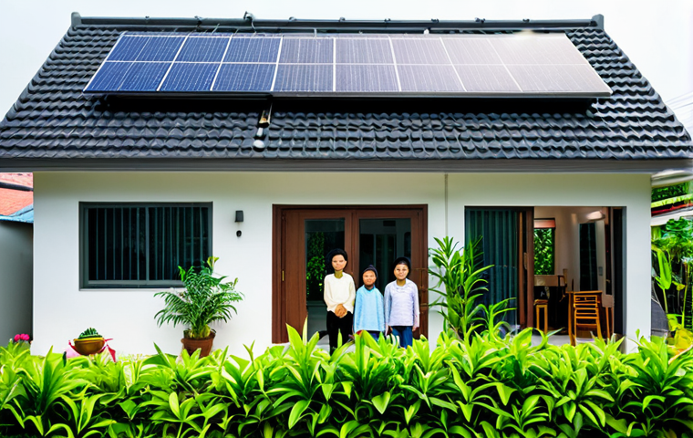 탄소예산의 효과적인 관리 및 활용 방안 - Eco-Friendly Home**
"A modern Vietnamese family in their fully furnished, energy-efficient home, we...