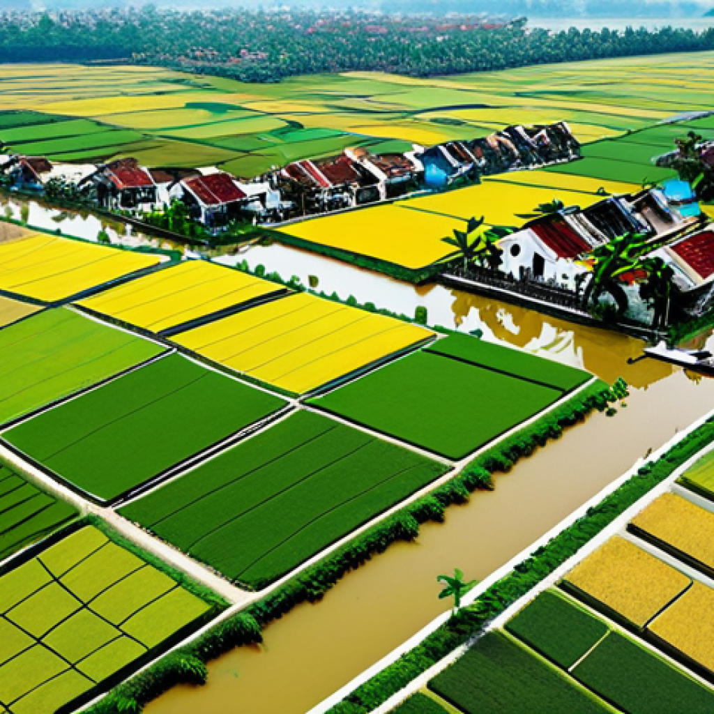 탄소예산과 기후 정책의 통합적 접근 - **Image Prompt: Vietnam's Climate Reality and Net Zero Aspiration**
A composite image vividly co...