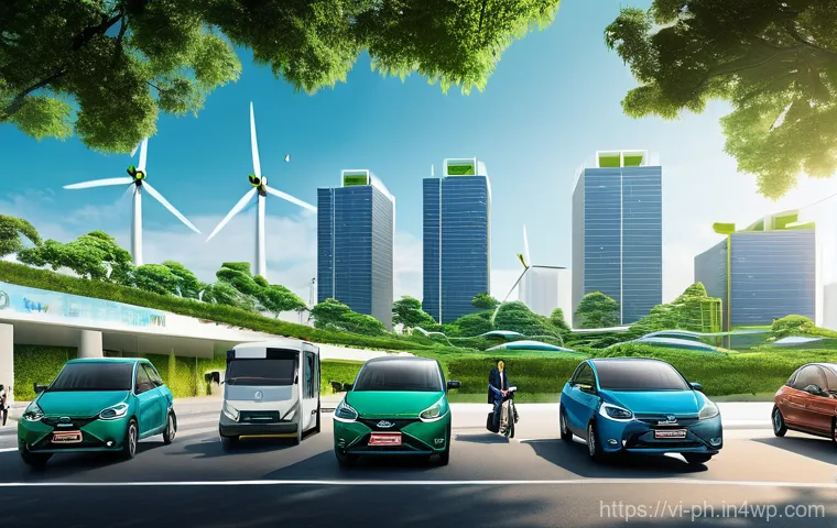 탄소예산 정책의 성과 평가 및 개선 방안 - **Prompt:** A visually dynamic and optimistic scene depicting Vietnam's transition to a green econom...