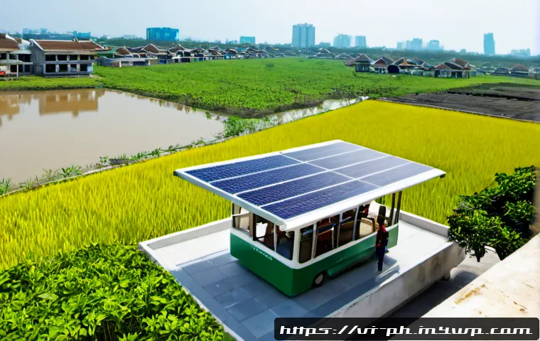 Home 17 탄소예산을 활용한 지역 사회 발전 전략 - Photorealistic wide-angle scene of a Vietnamese community planning sustainable development, diverse ...